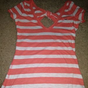 Hollister open back V neck